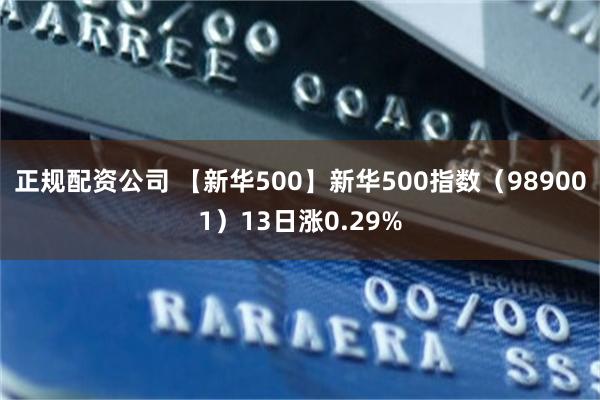 正规配资公司 【新华500】新华500指数（989001）13日涨0.29%