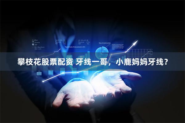 攀枝花股票配资 牙线一哥，小鹿妈妈牙线？