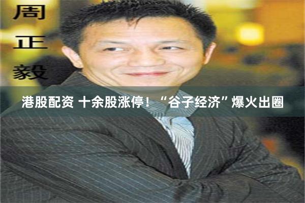 港股配资 十余股涨停！“谷子经济”爆火出圈