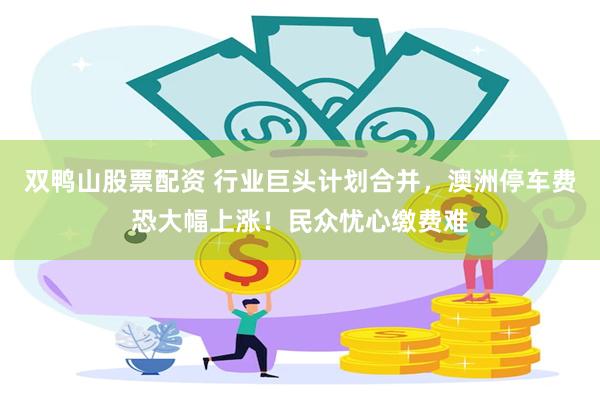 双鸭山股票配资 行业巨头计划合并，澳洲停车费恐大幅上涨！民众忧心缴费难