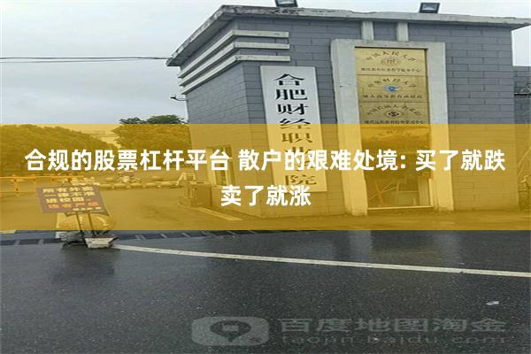 合规的股票杠杆平台 散户的艰难处境: 买了就跌卖了就涨