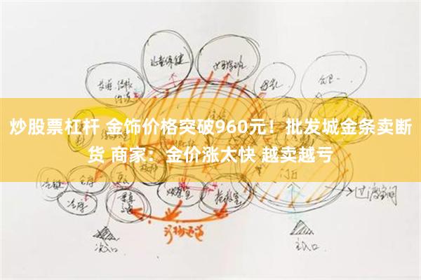 炒股票杠杆 金饰价格突破960元！批发城金条卖断货 商家：金价涨太快 越卖越亏