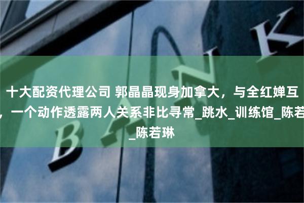 十大配资代理公司 郭晶晶现身加拿大，与全红婵互动，一个动作透露两人关系非比寻常_跳水_训练馆_陈若琳
