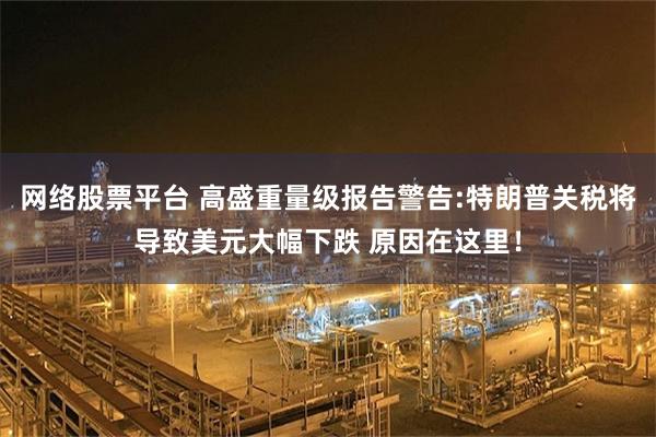 网络股票平台 高盛重量级报告警告:特朗普关税将导致美元大幅下跌 原因在这里！