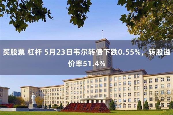 买股票 杠杆 5月23日韦尔转债下跌0.55%，转股溢价率51.4%
