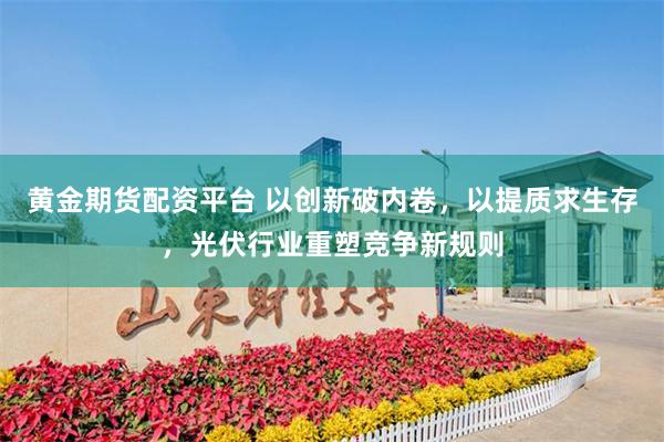 黄金期货配资平台 以创新破内卷，以提质求生存，光伏行业重塑竞争新规则