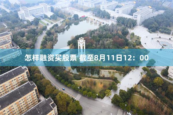 怎样融资买股票 截至8月11日12：00