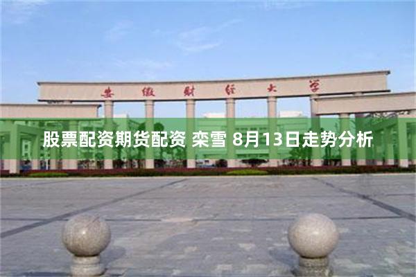 股票配资期货配资 栾雪 8月13日走势分析