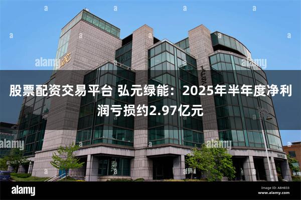 股票配资交易平台 弘元绿能：2025年半年度净利润亏损约2.97亿元
