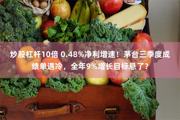 炒股杠杆10倍 0.48%净利增速！茅台三季度成绩单遇冷，全年9%增长目标悬了？